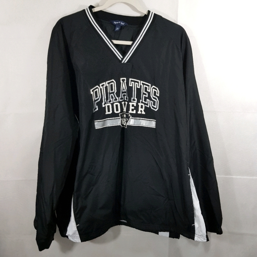 Sport Tek Rain Jacket Black/White 2XL